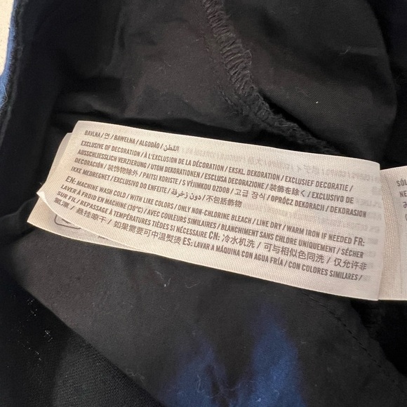 Abercrombie & Fitch Elegant High Neck Chic Linen Blend Mini Black Dress 📐MP - Picture 8 of 12